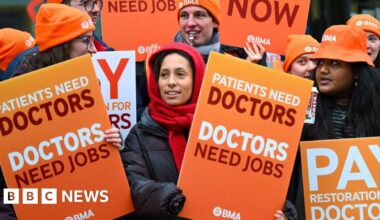 Resident doctors vote in favour of more strike action - BBC