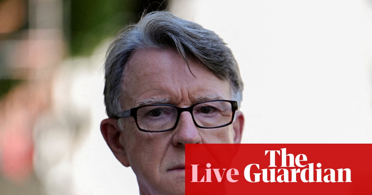 Minister denounces Mandelson for interview in which he claims outrage about his Epstein links ‘disproportionate’ – UK politics live | Politics