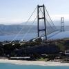An artistic rendering of the proposed 2-mile-long Strait of Messina Bridge between Sicily and the rest of Italy.