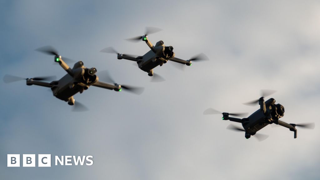 Drone incidents near UK military bases double year-on-year - BBC