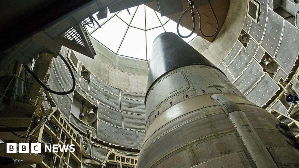 A deactivated Titan II nuclear intercontinental ballistic missile at a silo at the Titan Missile Museum in Arizona. Photo: May 2015