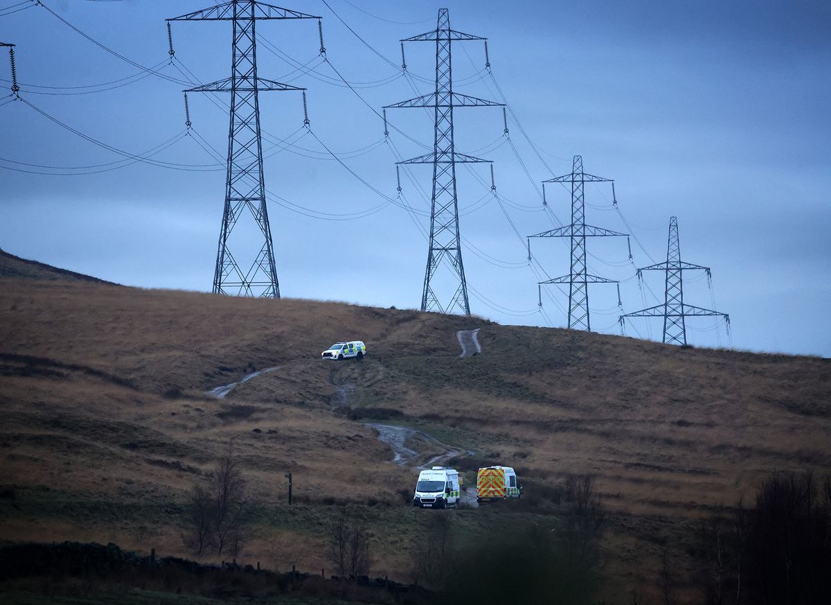 Emergency services at the scene on Wednesday morning