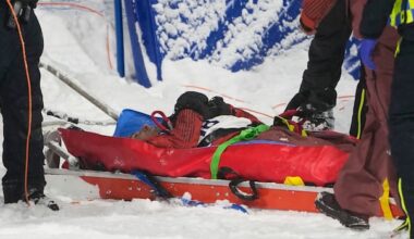 Canada's Mark McMorris stretchered off hill after fall in pre-Olympic snowboard training