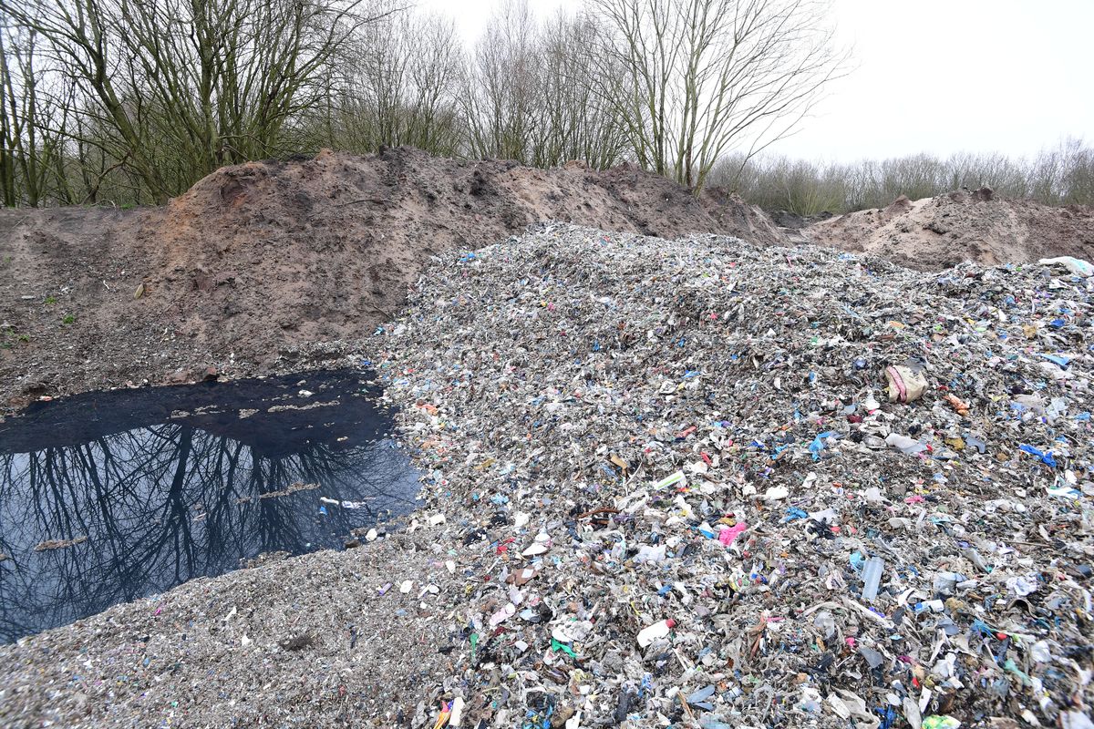 illegal waste dump in Knowsley.