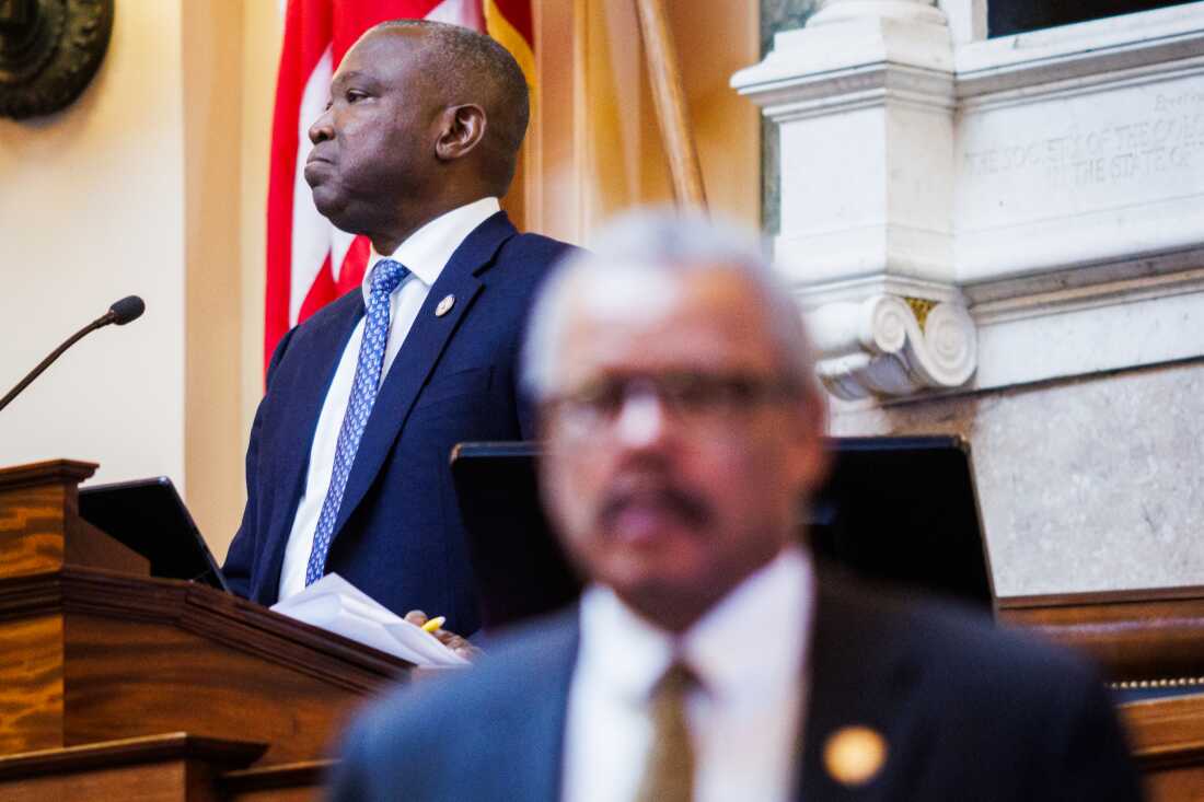 Speaker of the Virginia House Don L. Scott listens to debate this month as lawmakers propose setting a special election on redistricting for April 21.