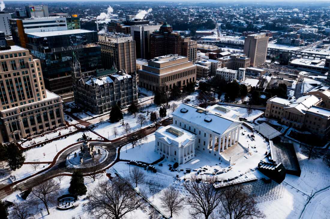 The Virginia Capitol building this week.