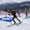 Athletes compete during the men's sprint race at the Ski Mountaineering World Cup event in Bormio, Italy in February 2025.