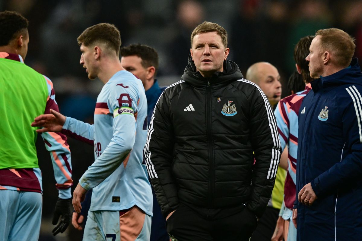 Newcastle United head coach Eddie Howe after the 3-2 defeat to Brentford