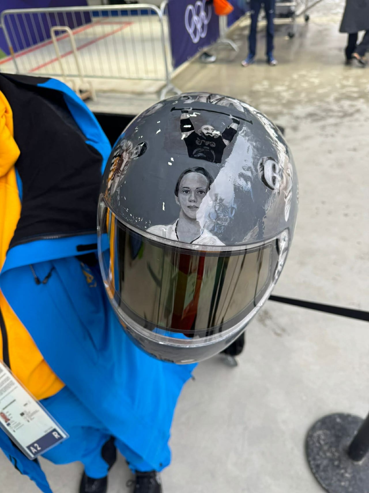 Ukrainian male skeleton coach.