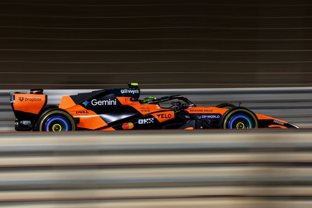 Norris topped the charts - but the day was dedicated to learning more about his MCL40