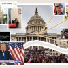 A collage of images from the Jan. 6, 2021, Capitol riot, including screen captures from videos and tweets from that time