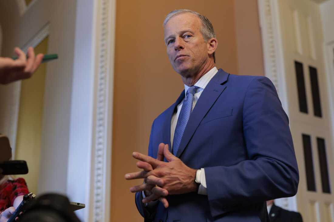 Senate Majority Leader John Thune told reporters Thursday that Democrats and Republicans are "not close" to a deal on DHS funding, but that a "deal space is there. I think we can get it done."