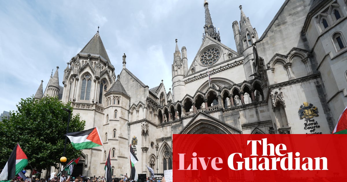 UK ban on Palestine Action unlawful, high court judges rule – live | Palestine Action