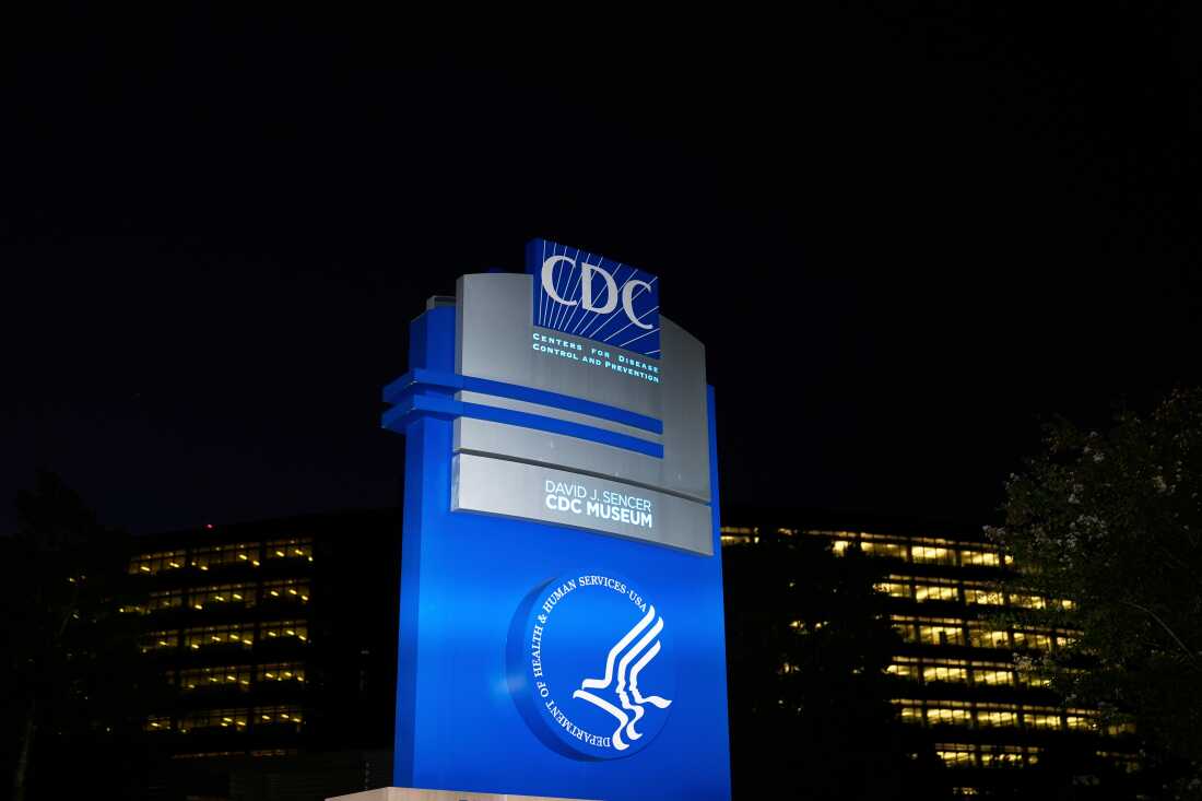 FILE - A sign marks the entrance to the U.S. Centers for Disease Control and Prevention headquarters Wednesday, Aug. 27, 2025, in Atlanta. (AP Photo/Brynn Anderson, File)