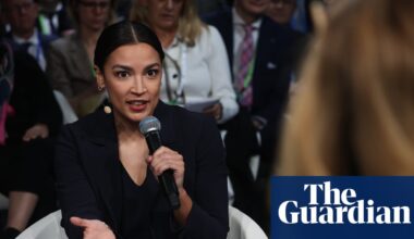 Ocasio-Cortez says US military aid to Israel ‘enabled a genocide in Gaza’ | US news