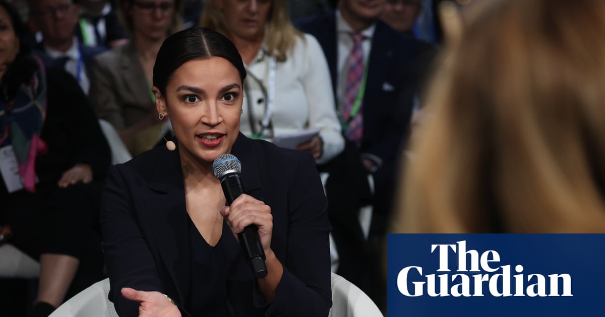 Ocasio-Cortez says US military aid to Israel ‘enabled a genocide in Gaza’ | US news