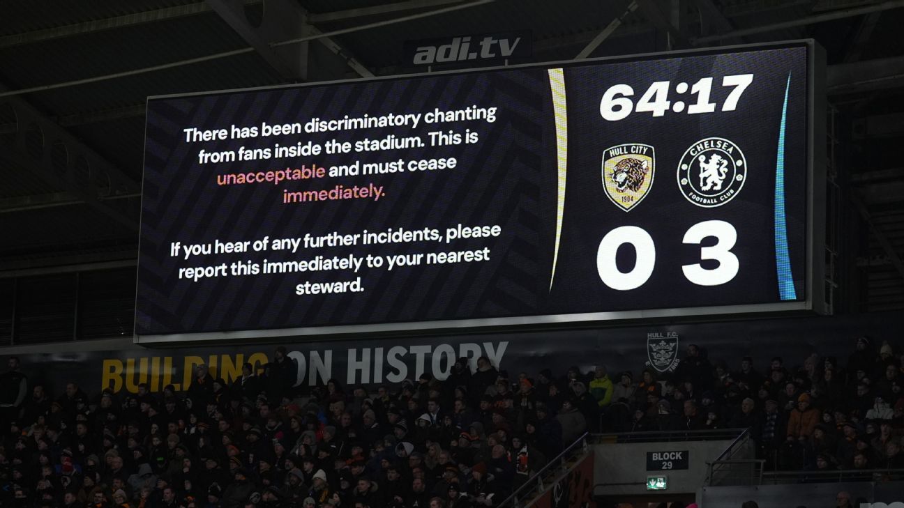 Hull confirm arrests for discriminatory chanting vs. Chelsea