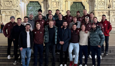 Olympic fans can't get enough of Team Canada's men's hockey squad acting like tourists in Milan: 'Crosby looks like the chaperone'