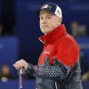 USA's Richard Ruohonen looks on during the curling men's round robin between USA and Switzerland during the 2026 Milan Cortina Winter Games at the Cortina Curling Olympic Stadium on Thursday.
