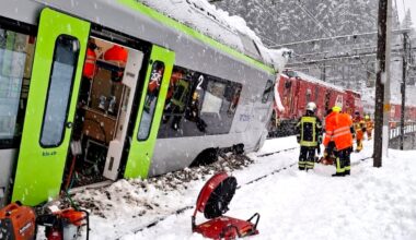 Swiss train derailed by avalanche with multiple casualties feared