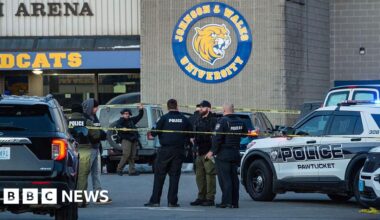Police identify suspect in Rhode Island ice rink shooting - BBC