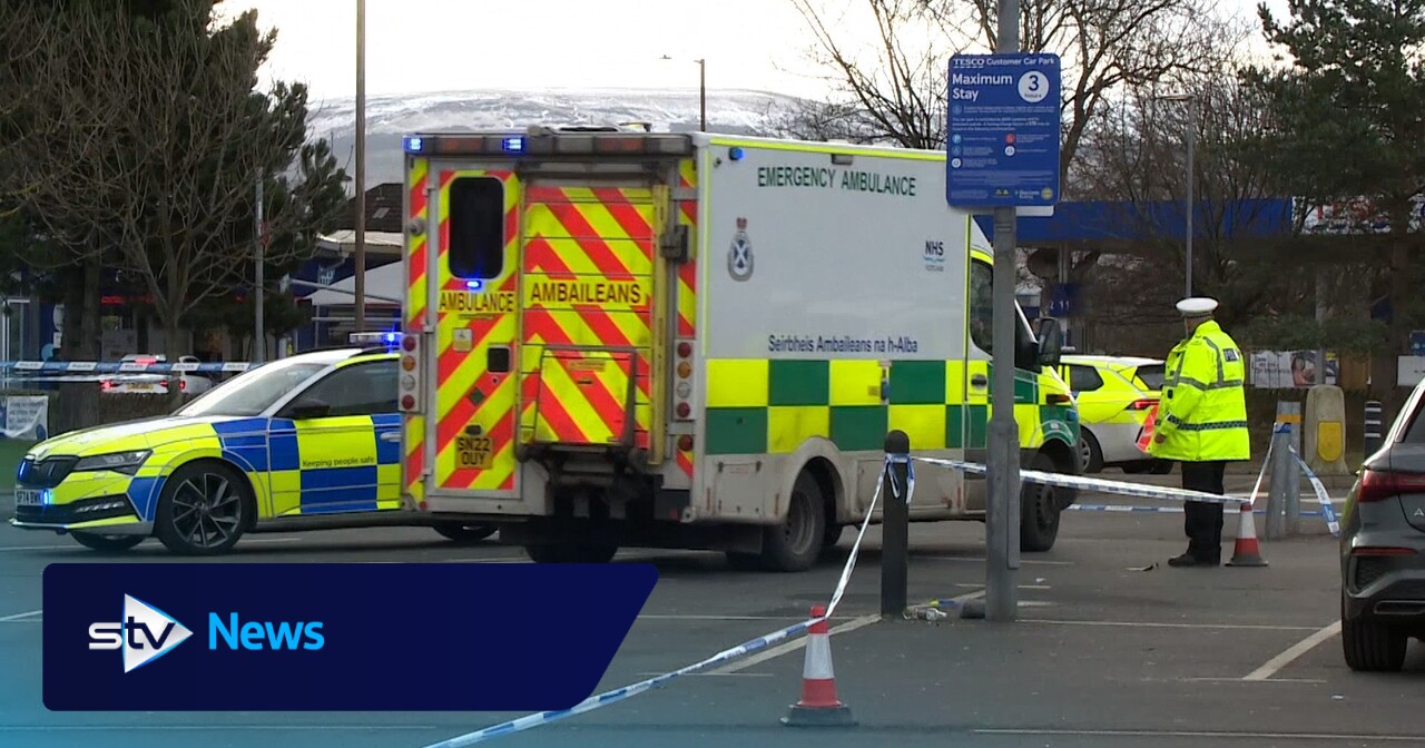 Air ambulance lands in Edinburgh Tesco car park after man knocked down