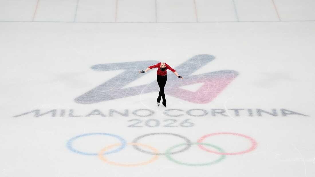 Adeliia Petrosian of Individual Neutral Athletes competes during the women's short program figure skating at the 2026 Winter Olympics, in Milan, Italy, Tuesday, Feb. 17, 2026.