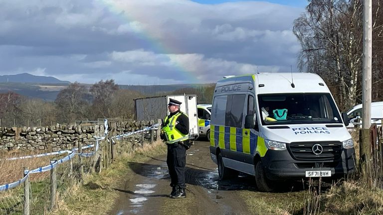 Due to a police blunder, the crime scene was not locked down until days after the alleged murder. Pic: Sky News