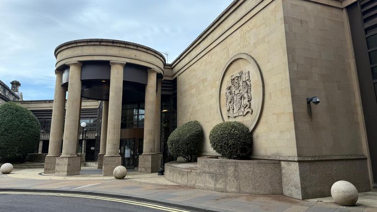David Campbell is on trial at the High Court in Glasgow. Pic: Sky News