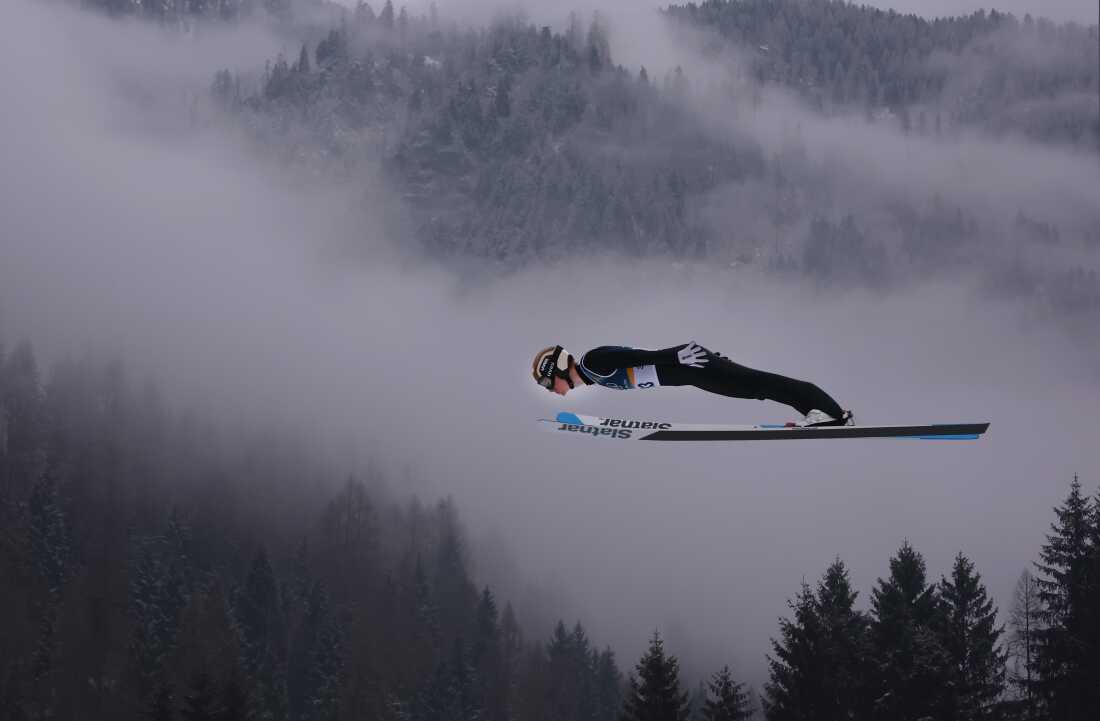 Einar Luraas Oftebro of Norway's nordic combined team competes on Feb. 11, 2026.
