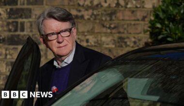 Lobbying firm co-founded by Mandelson goes into administration - BBC