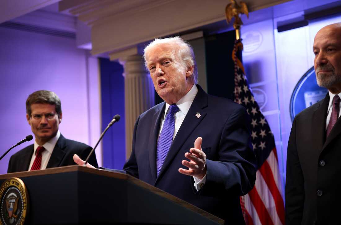 President Trump excoriated the Supreme Court majority that struck down his use of emergency powers to implement international trade tariffs.