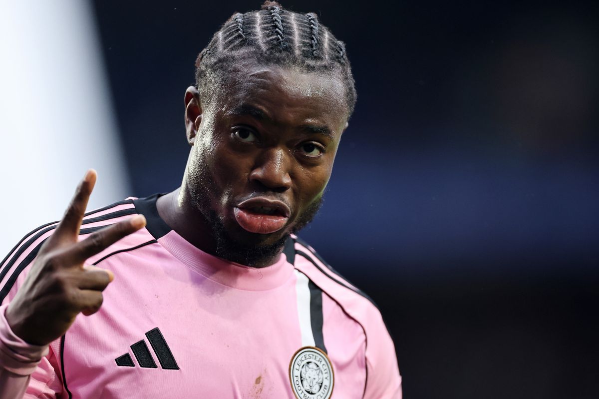 Abdul Fatawu of Leicester City during the Sky Bet Championship match between Birmingham City and Leicester City