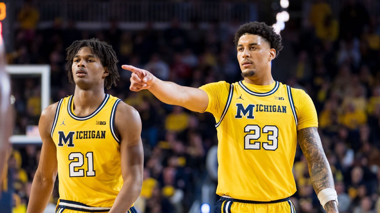 Michigan, Duke, Arizona top NCAA's early bracket seeding preview