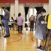 People vote at a polling station in Pasadena, Calif., on Nov. 4, 2025.
