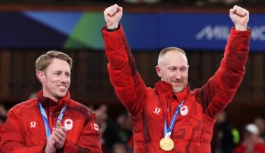 With gold medal around his neck, Canadian skip Jacobs has a message for the haters