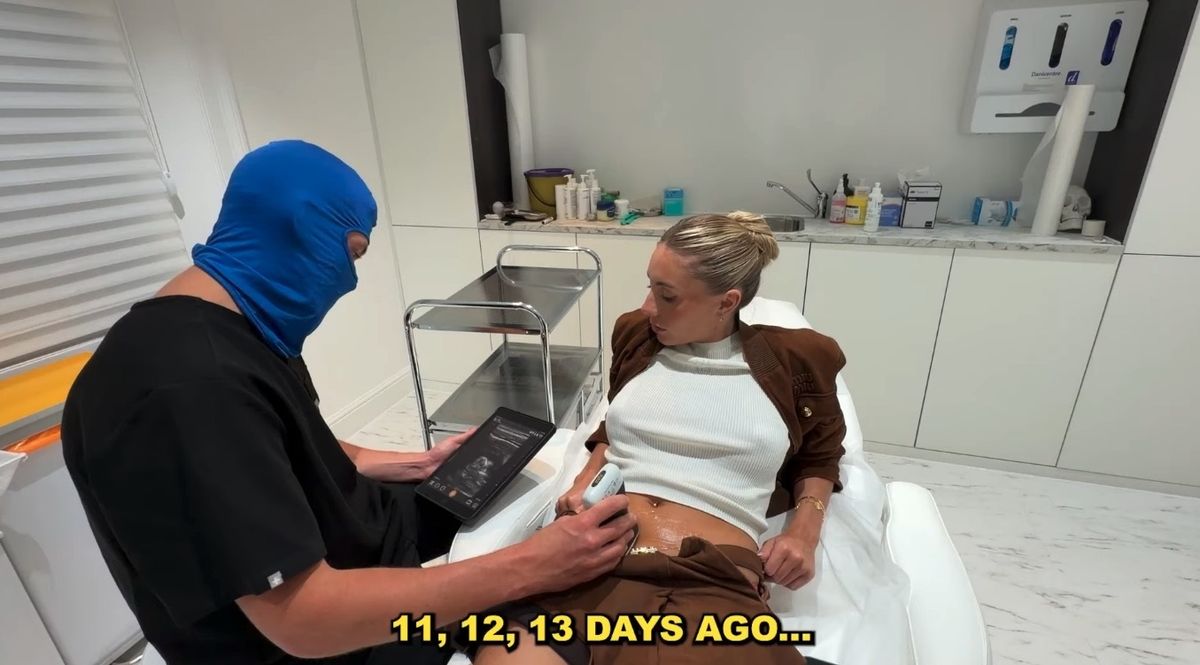 Bonnie shared a video clip of herself undergoing an ultrasound scan