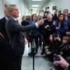 House Oversight Committee Chairman James Comer, R-Ky., and other Republican members of the committee talk to reporters following a closed-door, remote deposition from convicted child sex offender Ghislaine Maxwell on Capitol Hill on Monday.