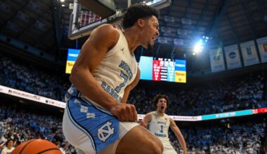 Henri Veesaar University of North Carolina Men’s Basketball v Louisville Dean E. Smith Center Chapel Hill, NC Monday, February 23, 2026