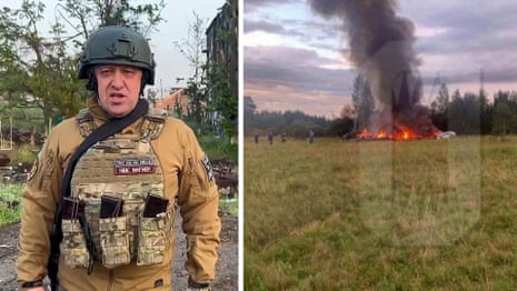 Wagner leader Yevgeny Prigozhin on crashed plane, Russian aviation authority confirms – video