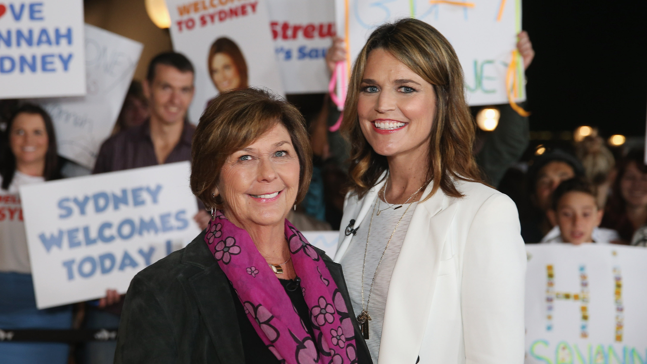 Savannah Guthrie and Nancy Guthrie in 2015.
