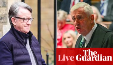 Commons speaker says he tipped off police before Mandelson was arrested – UK politics live | Politics
