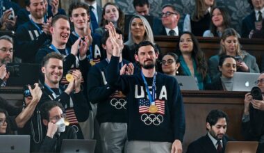 'What was so funny?': Hockey fans call out U.S. men's team for laughing at Trump's remark