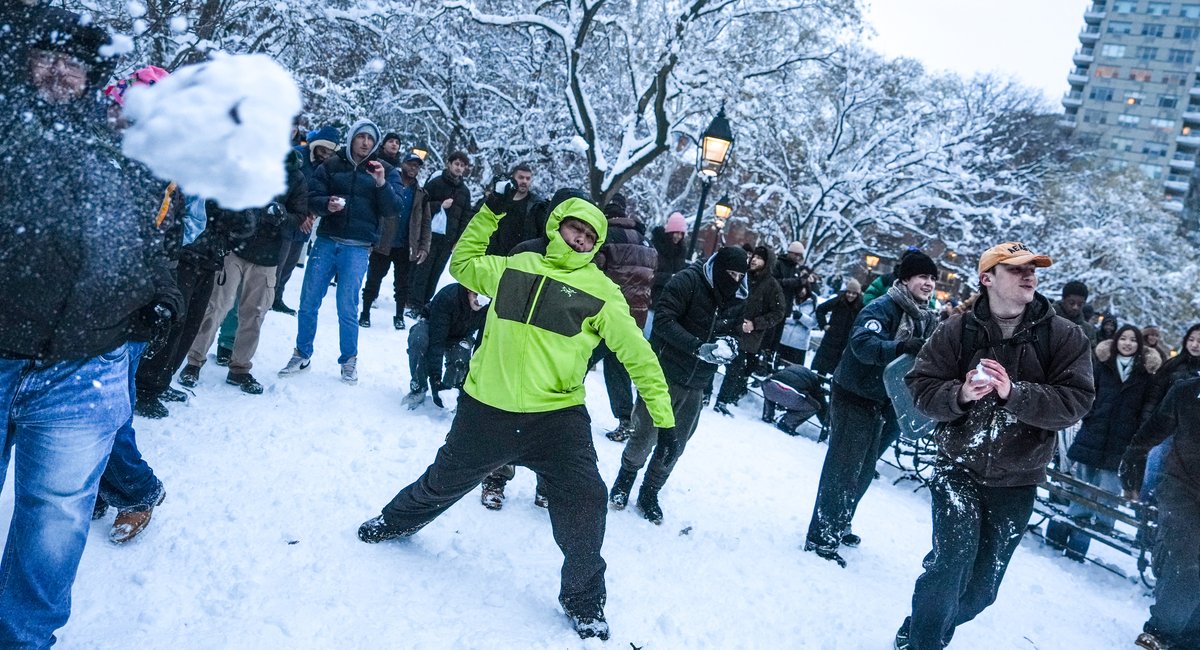 NYPD arrests social media influencer in Washington Square Park snowball fight