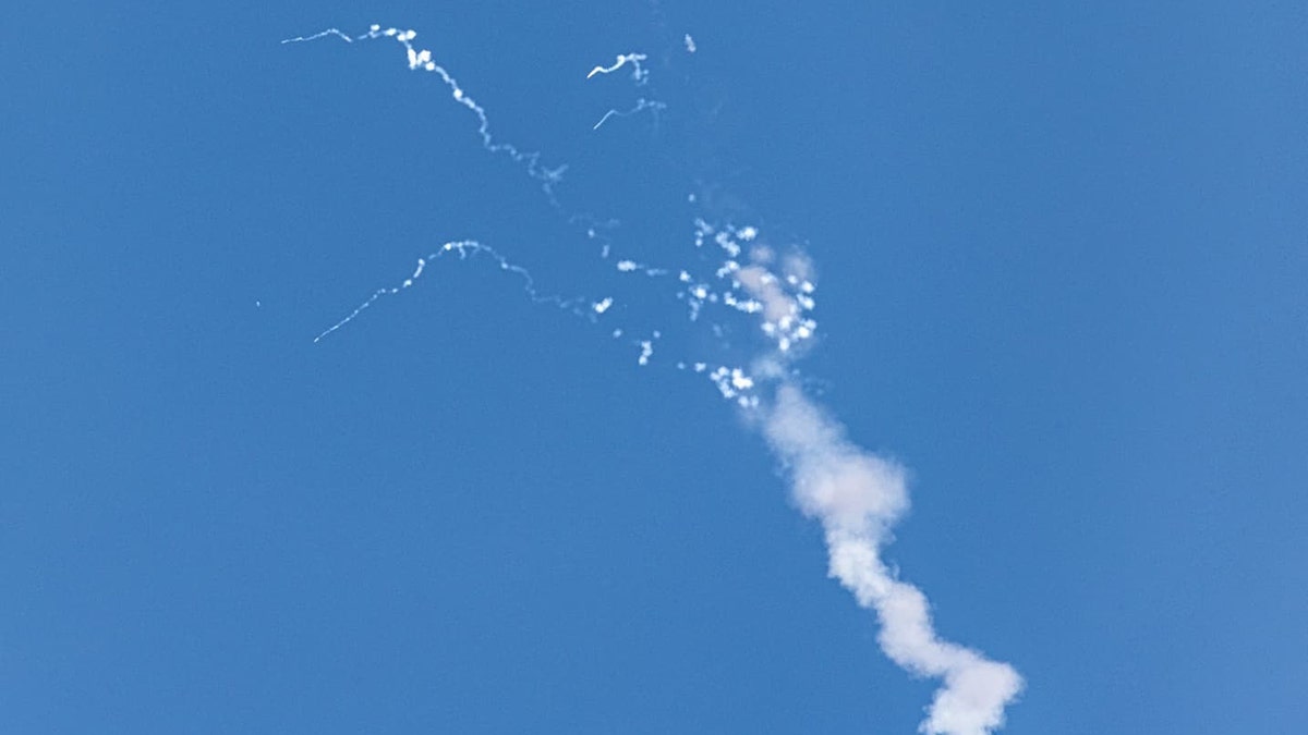 Smoke in sky