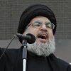 Hezbollah leader Hassan Nasrallah, speaks to the crowd in a rare public appearance during Ashura, that marks the death of Shiite Islam's Imam Hussein, in the suburbs of Beirut, on Nov. 14, 2013. Nasrallah has been killed in an Israeli airstrike in Beirut.