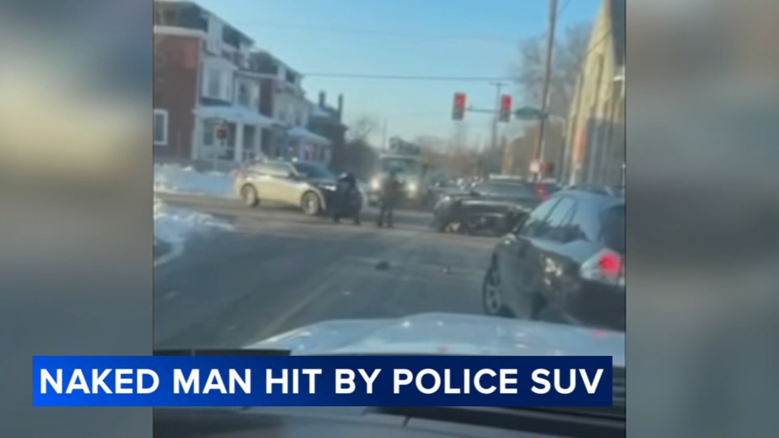 Norristown police officer on leave after video shows naked man being hit by police vehicle