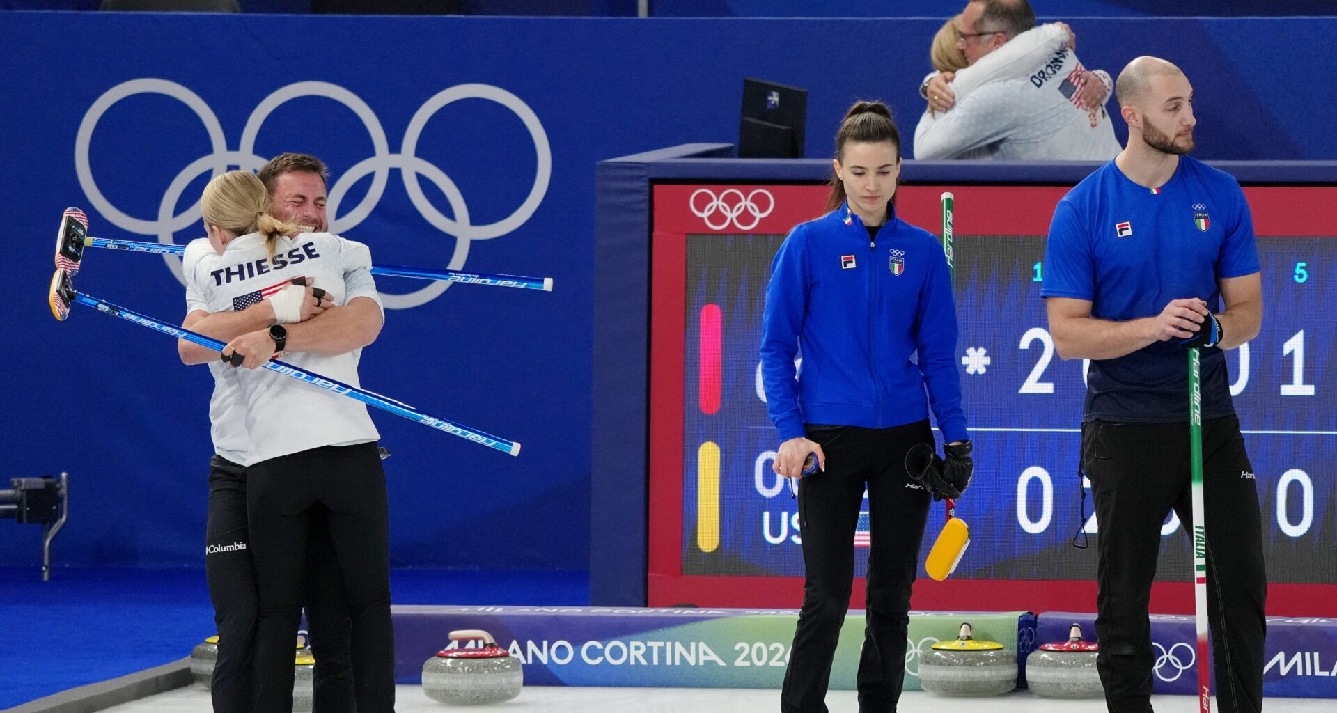 Mixed Doubles Curling Semifinals: USA, Sweden advance to gold medal game