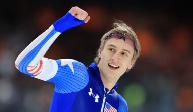 Jordan Stolz captures second Olympic gold with 500m Olympic record