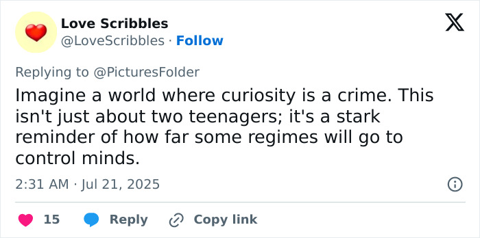 Tweet expressing concern about North Korea publicly executing citizens caught watching Squid Game as a form of mind control.